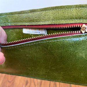 Green Leather Wallet by LILI T